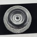Vintage Textured Clear Textured Glass Bowl Candle Holder With Bubble Design 6 D