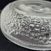 Vintage Textured Clear Textured Glass Bowl Candle Holder With Bubble Design 6 D