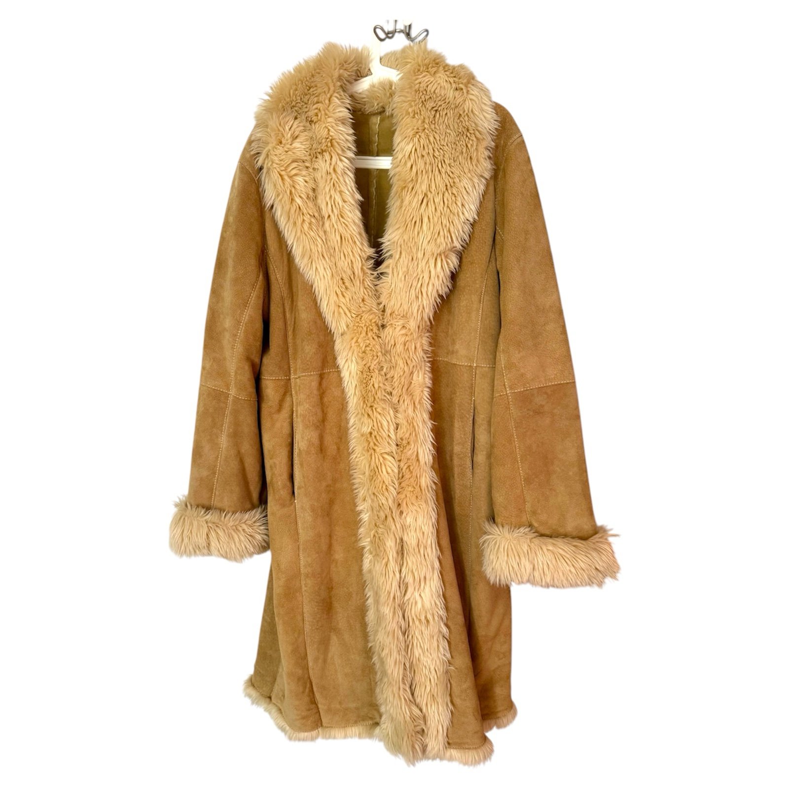 Vintage 90’s Wilson Leather Maxima Suede ‘Penny Lane’ Trench Coat Size Large