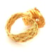 Vintage Cocktail Ring Gold Red Stone