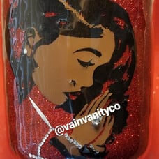 Custom Handmade Glitter Praying Hands
