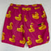 NEFF Men’s Pink Rubber Duckie Swim Trunks Size Small