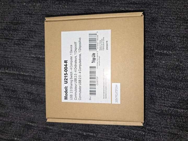 Tripp Lite 4-Port USB 2.0 Hi-Speed Printer / Peripheral Sharing Switch (U215-004