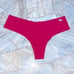 VS PINK ILLUSIONS Smooth Edge Panty No Show Thong Small