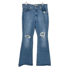 Levi's Women's 726 Flare Jeans Distressed Size 16 In Take a Walk Wash