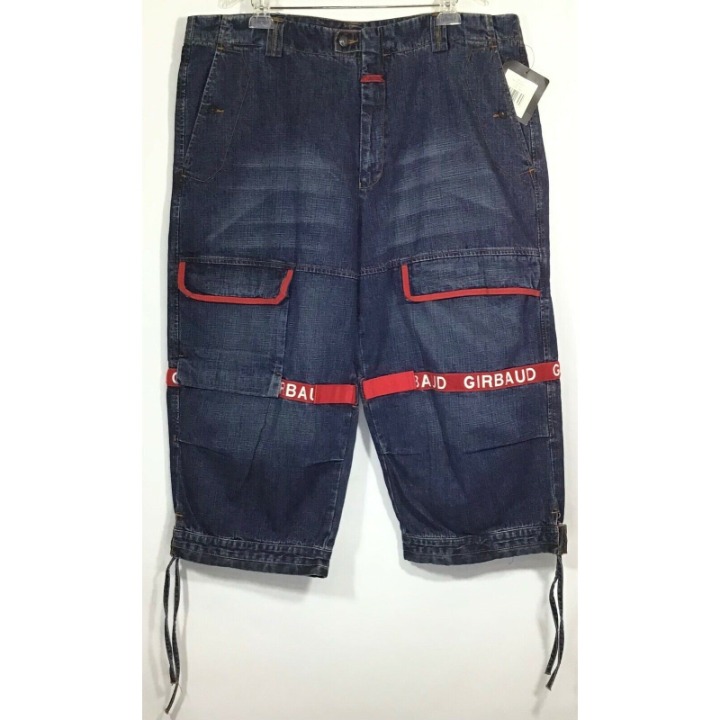 Marithe Francois Girbaud / Shuttle Capri Logo Dark Denim Jeans / Men's Size 42