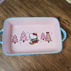 Hello Kitty Pastel Pink Rectangle Baking Dish