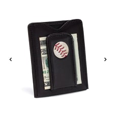 Game used Colorado Rockies MLB money clip wallet