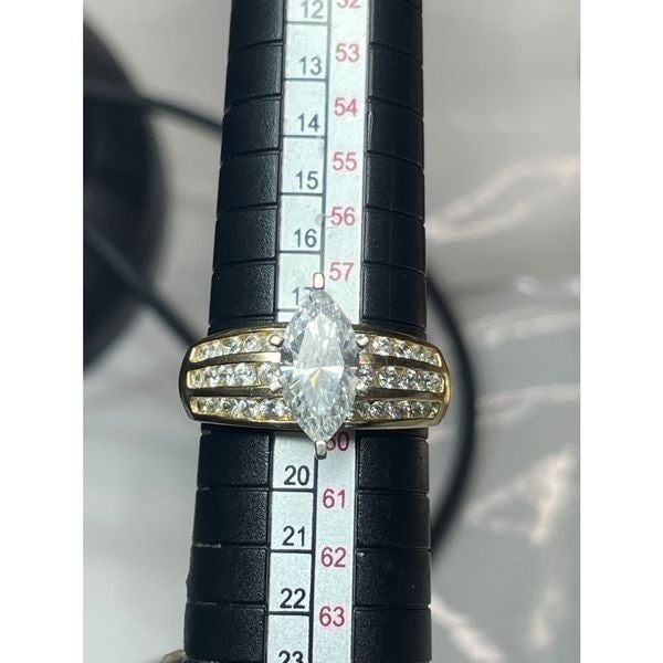 14k cz diamond ring
