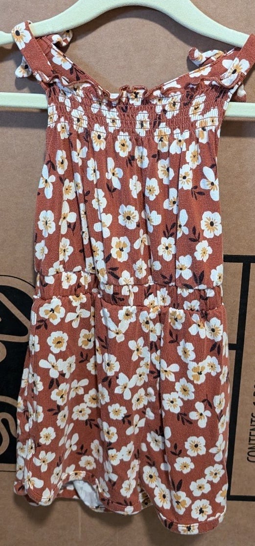 Little Sleepies Mocha Blossom Romper