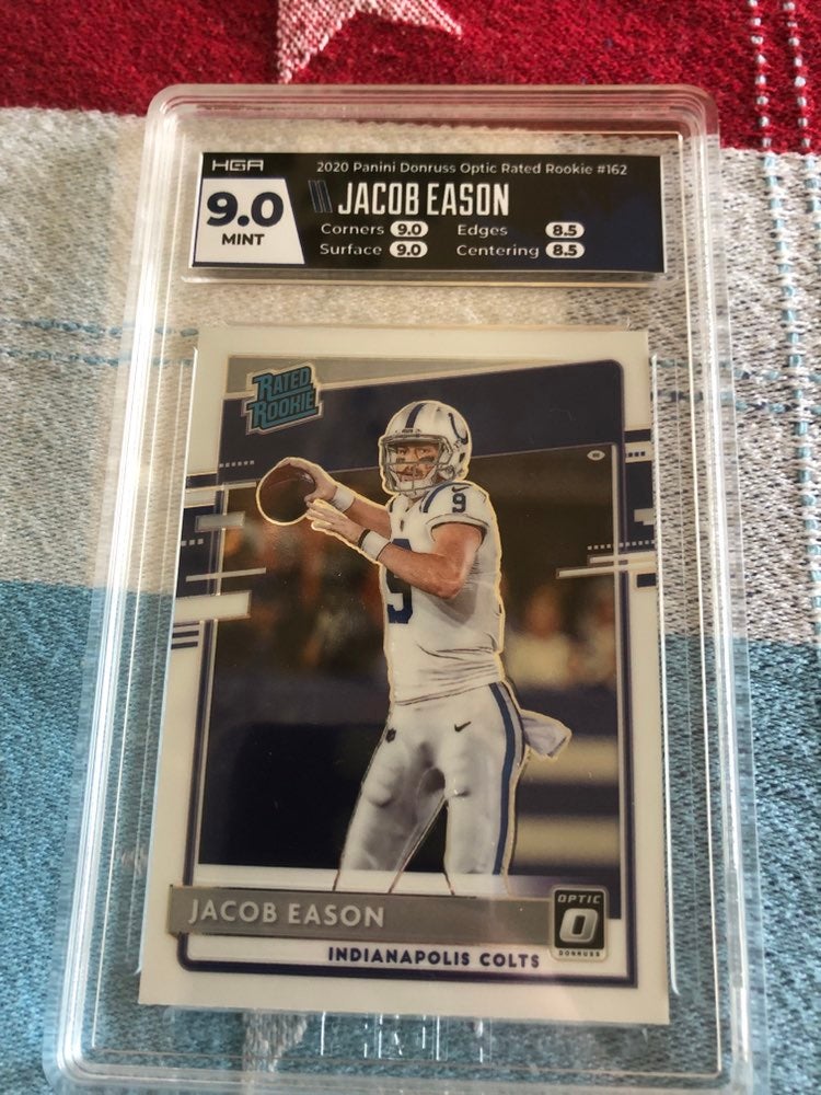 Jacob Eason Optic Rookie Card HGA