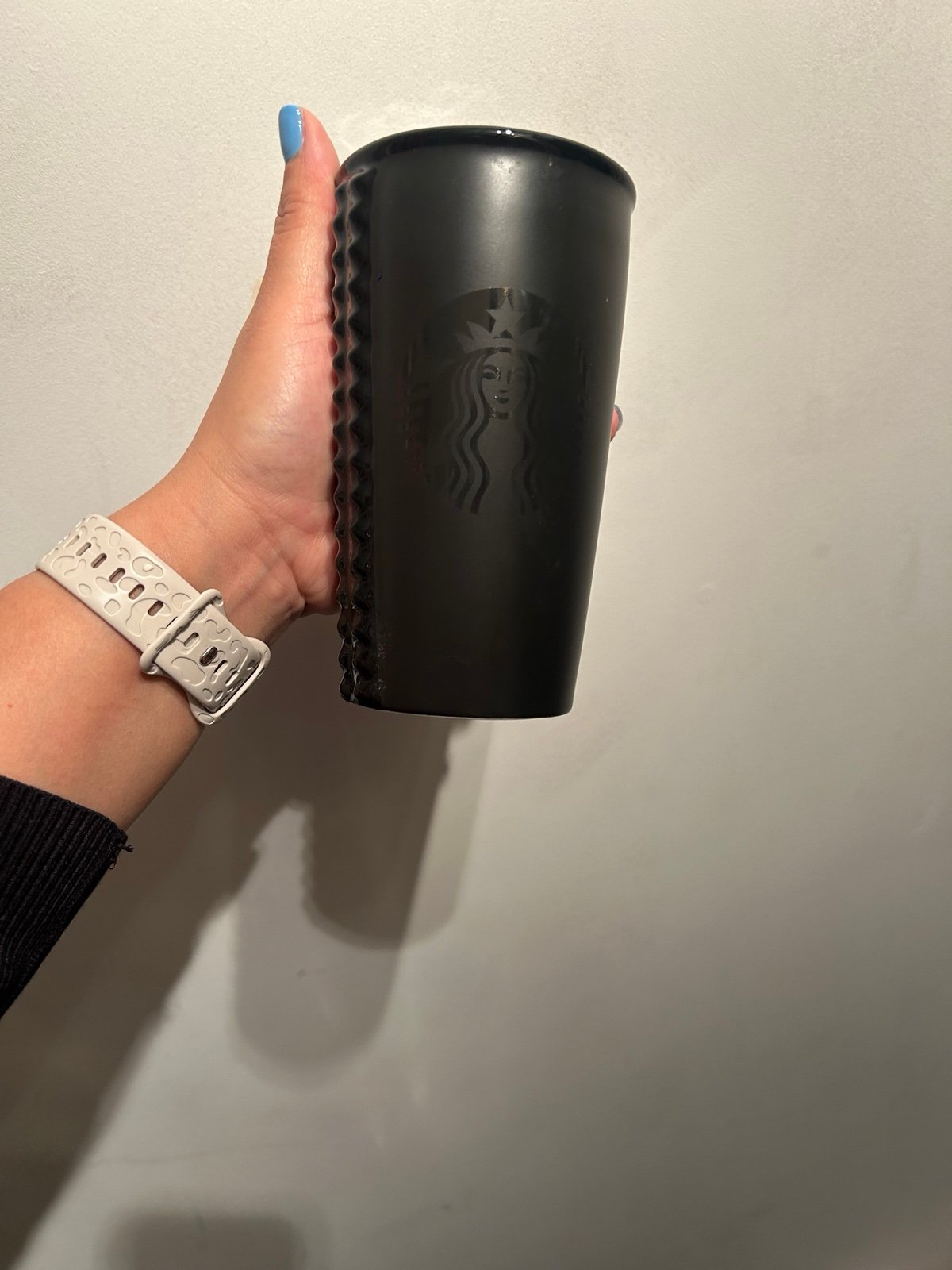 Starbucks black studded mug