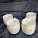 Lenox Butterfly Meadow Cottage Goldenrod Set Of 4 Porcelain Mugs. NEW.