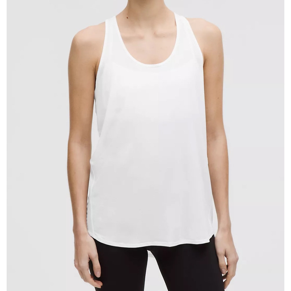 Lululemon Essential Pleated Tank Top Size 0 White Athletic Workout Yoga NWT