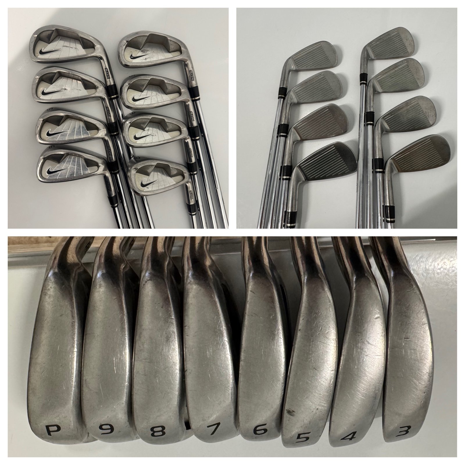 Nike NDS Iron Set Golf Clubs RH Uniflex Steel Shafts 3-P