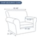 Printed Couch Chair Cover - Floral Pattern Sofa Cover with Separate Cushion
