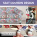 Printed Couch Chair Cover - Floral Pattern Sofa Cover with Separate Cushion