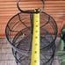 Farmhouse large vintage Inspired 3 tiered metal display tray