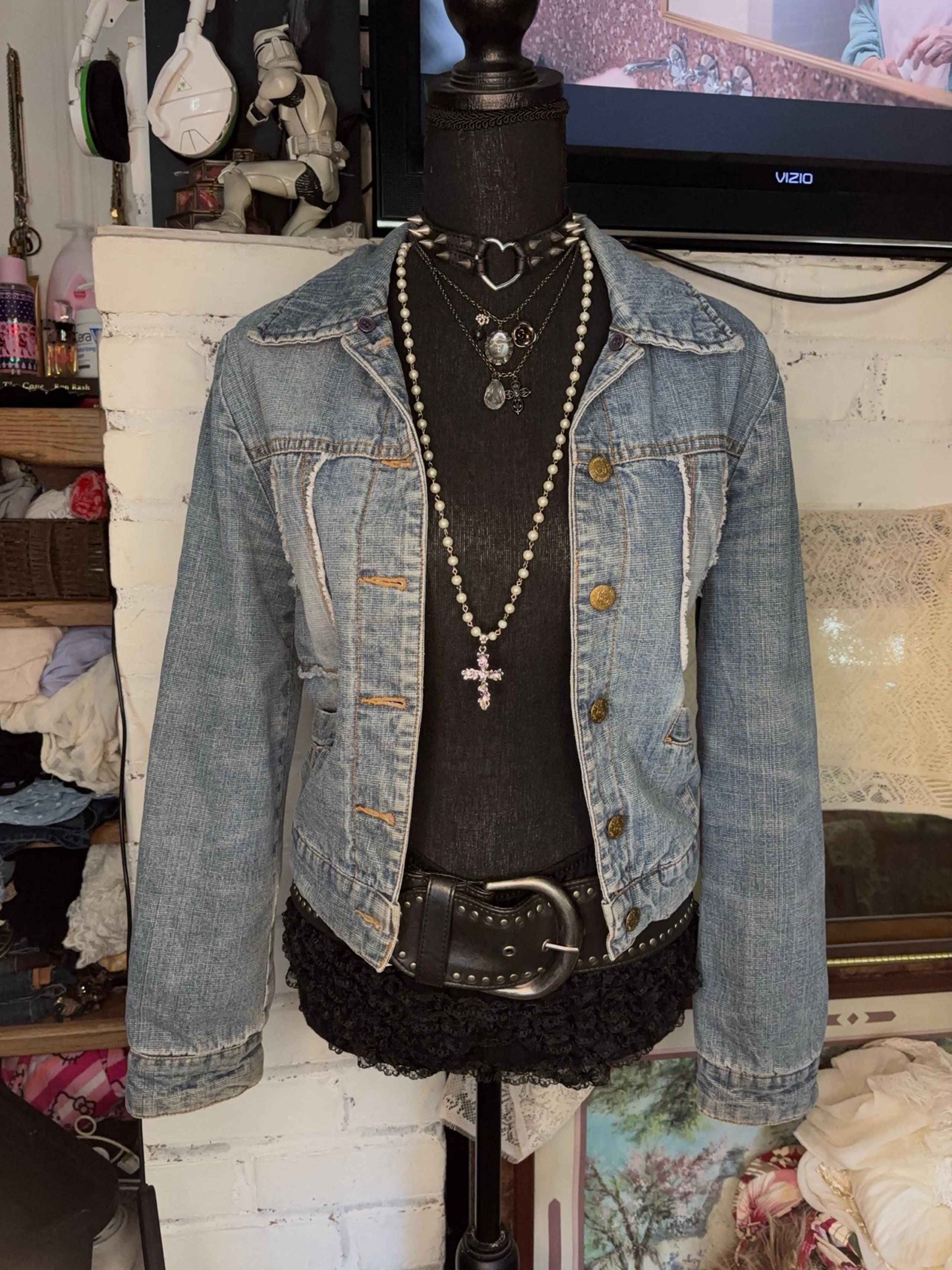 Vintage Y2k Dollhouse Denim Jacket