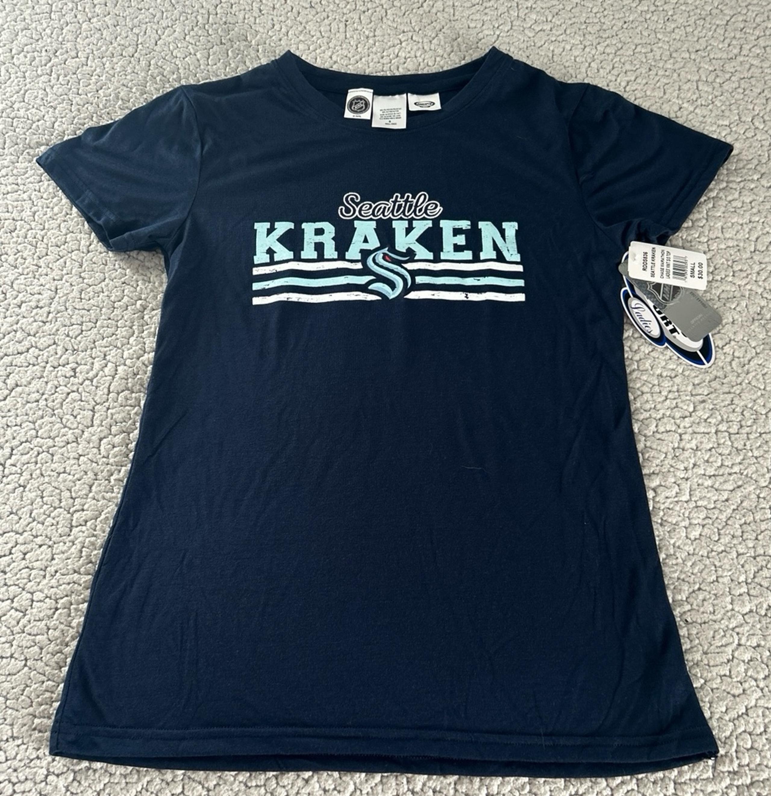 Brand New Seattle Kraken NHL Branded Women’s T-Shirt