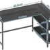 L Shaped Computer Desk - Home Office Desk with Shelf, Gaming Desk Corner Table