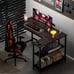 L Shaped Computer Desk - Home Office Desk with Shelf, Gaming Desk Corner Table