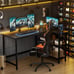 L Shaped Computer Desk - Home Office Desk with Shelf, Gaming Desk Corner Table