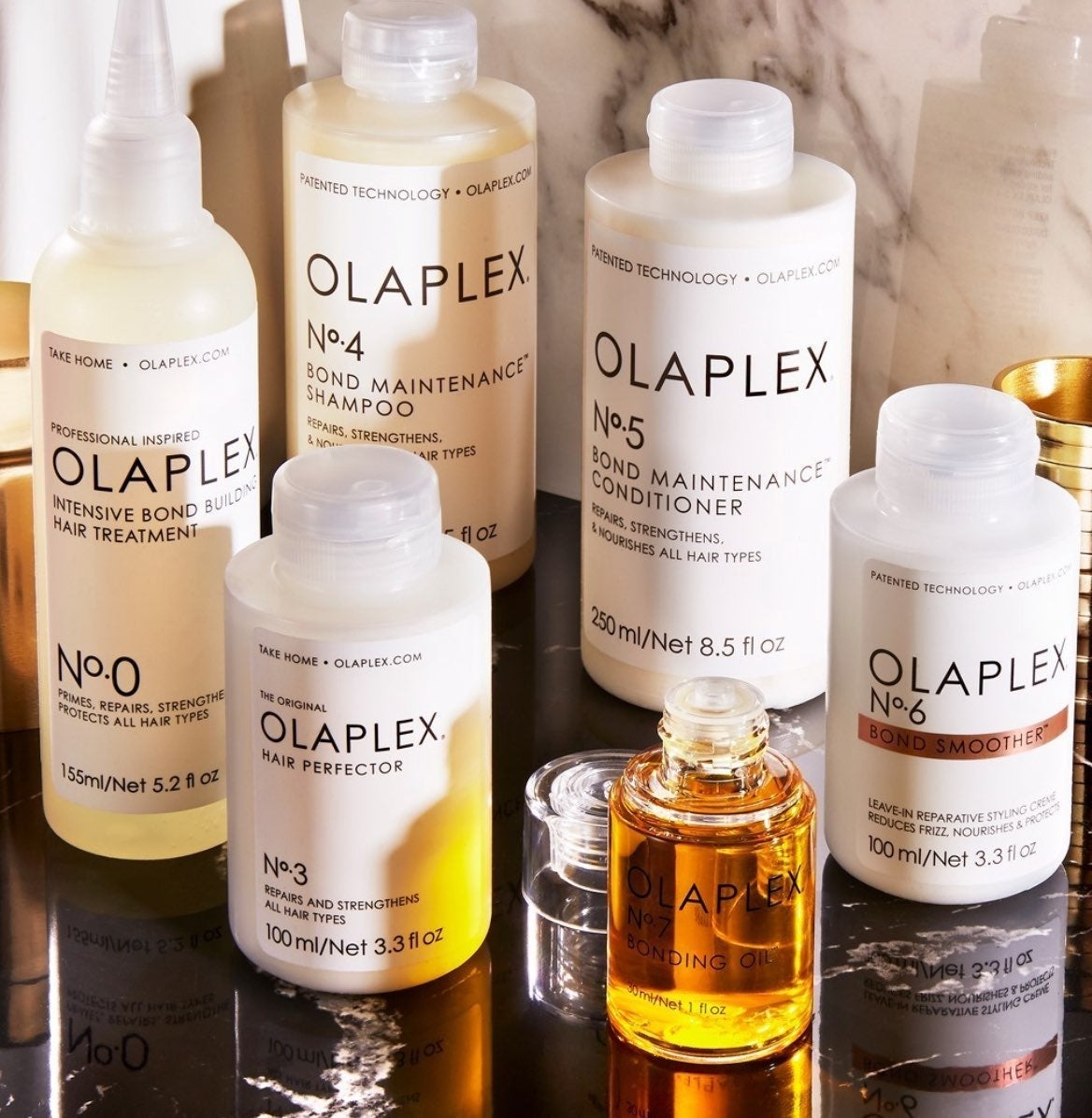 Olaplex No. 0, 3, 4, 5, 6, & 7 full set