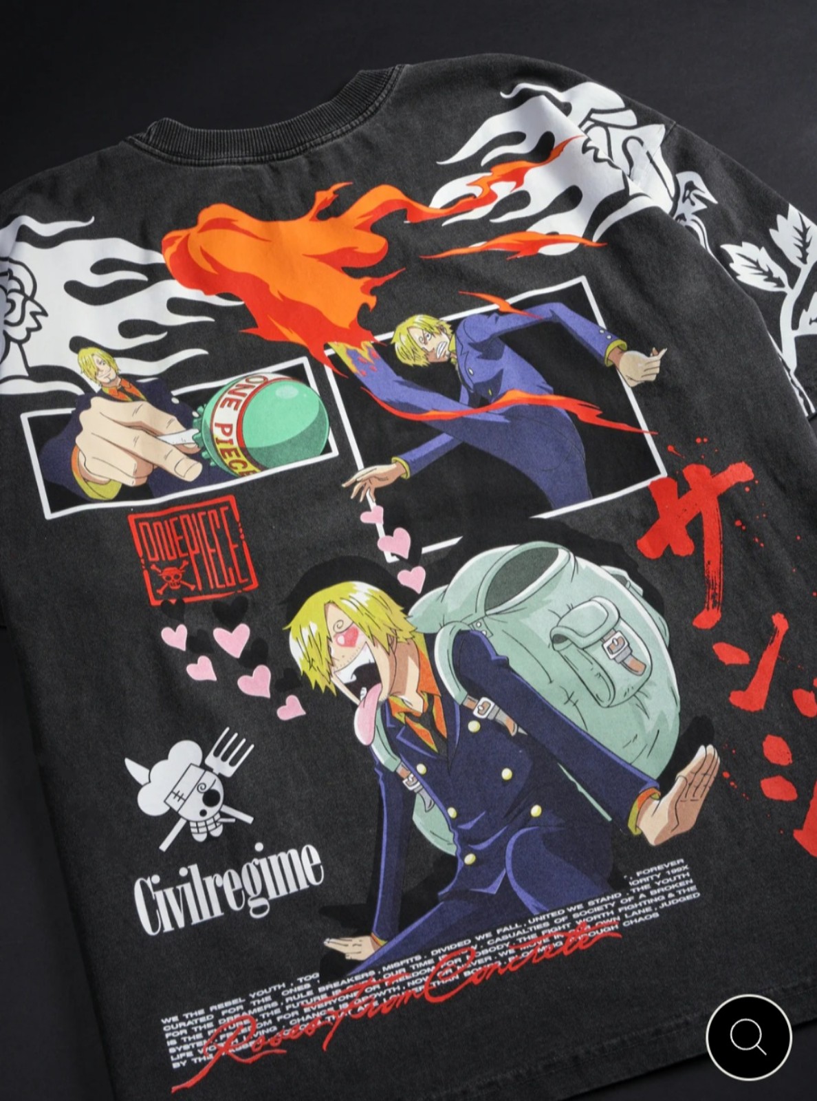 Civil Regime Player OF Chaos 199X Oversized Tee