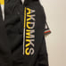 NWT Men’s Akademik’s Sweater Black Color Block Graphic Hoodie Size Large