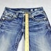 Miss Me Jeans Women 25 Blue Signature Cuffed Capri Stretch Denim Crop Logo Pants