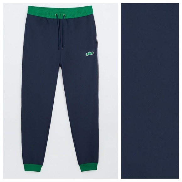 NWT. Zara Man Blue PRINCE™ VS ZARA Jogger Pants. Size M.