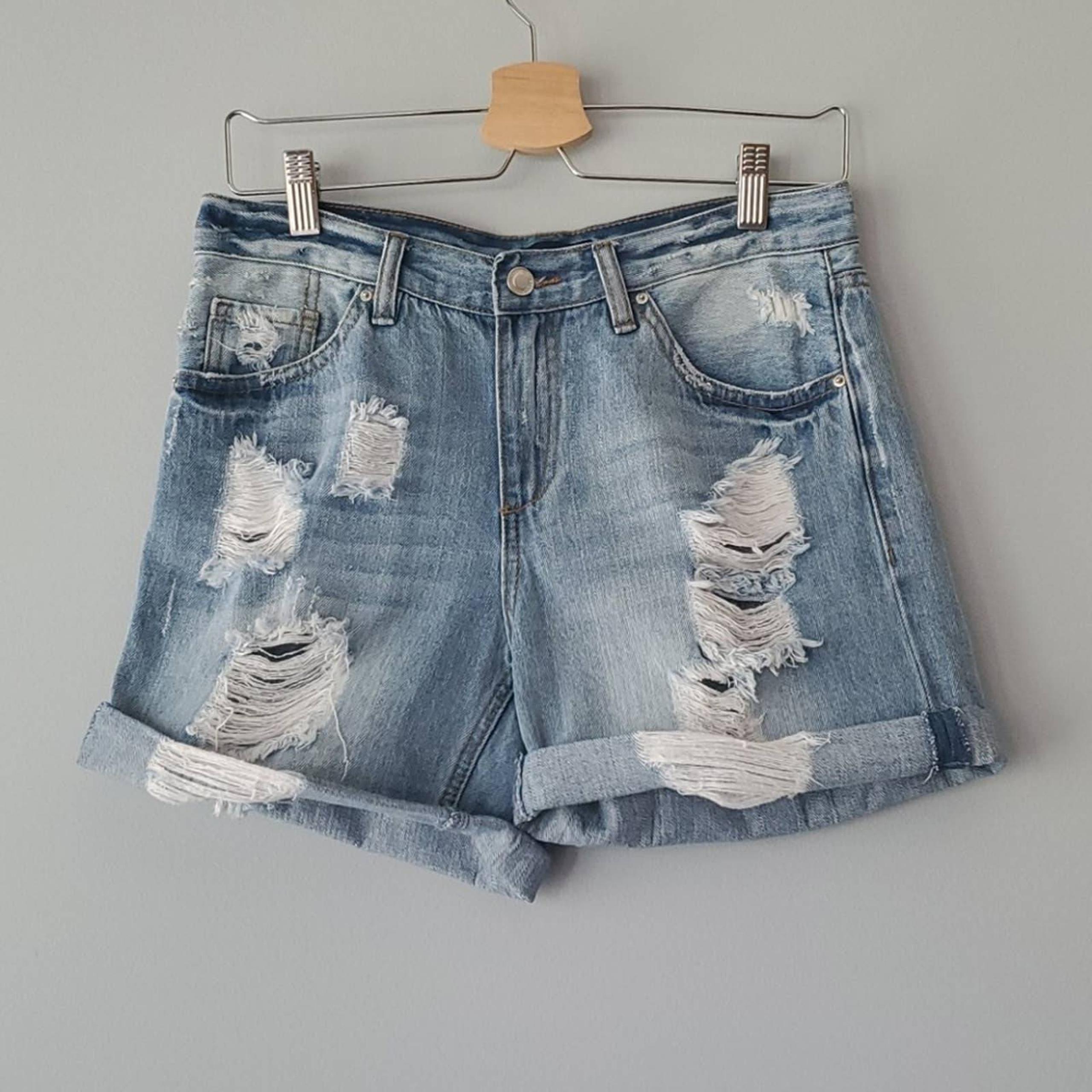 Angel Kiss Distressed Denim Jean Shorts