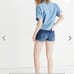 Madewell High-Rise Denim Shorts in Glenoaks Wash: Cutoff Edition