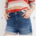 Madewell High-Rise Denim Shorts in Glenoaks Wash: Cutoff Edition