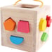 Shape Sorter Toy My First Wooden 12 Building Blocks Geometry Learning Matching S