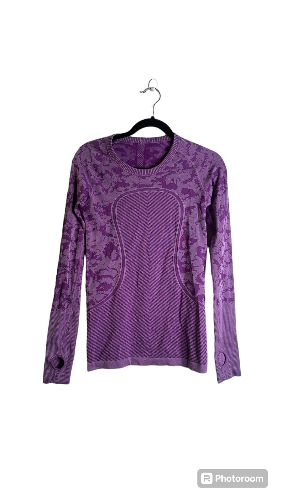 Lululemon run for me purple active wear top size 6