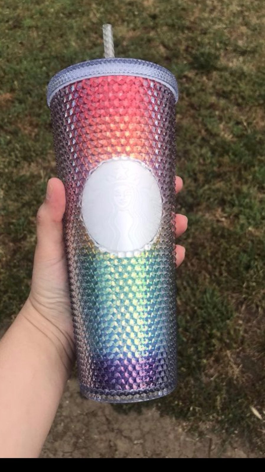 Brand new 2020 studded Rainbow Starbucks