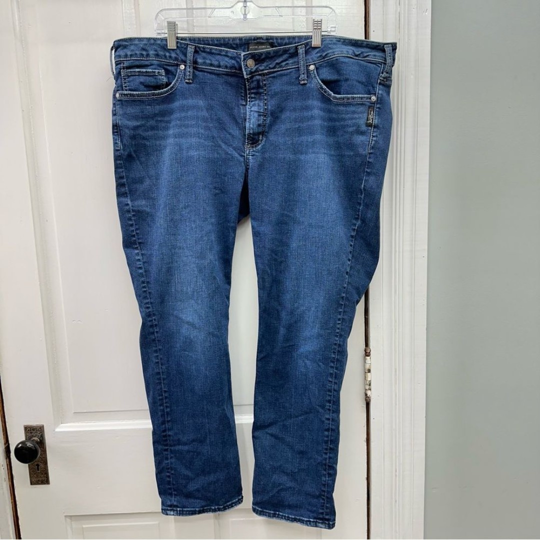 Silver Elyse slim denim jeans leggings women's 20 x 31 lay flat waist 23
