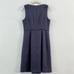 NWT Trina Turk Observer Navy Blue Jacquard Sleeveless Tie Shoulder Dress