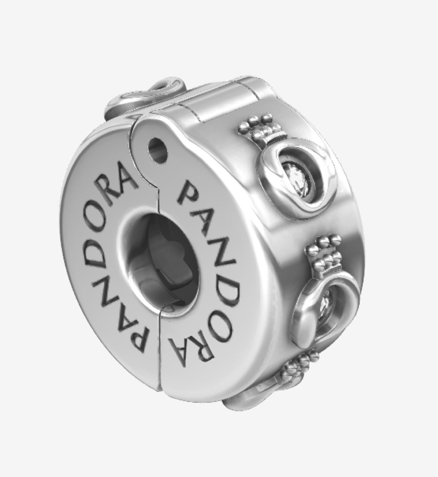 Pandora Sparkling Crown O Clip Charm