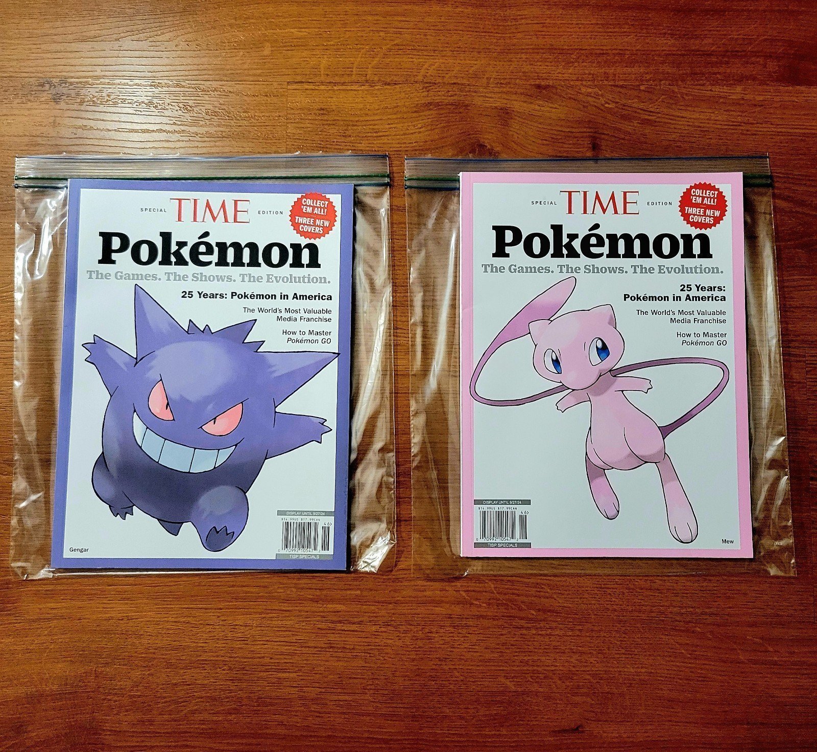 BUNDLE: 2024 Pokémon TIME Magazines Mew & Gengar Theme MINT
