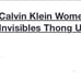 7 pairs NWT Calvin Klein women’s invisible thong underwear large