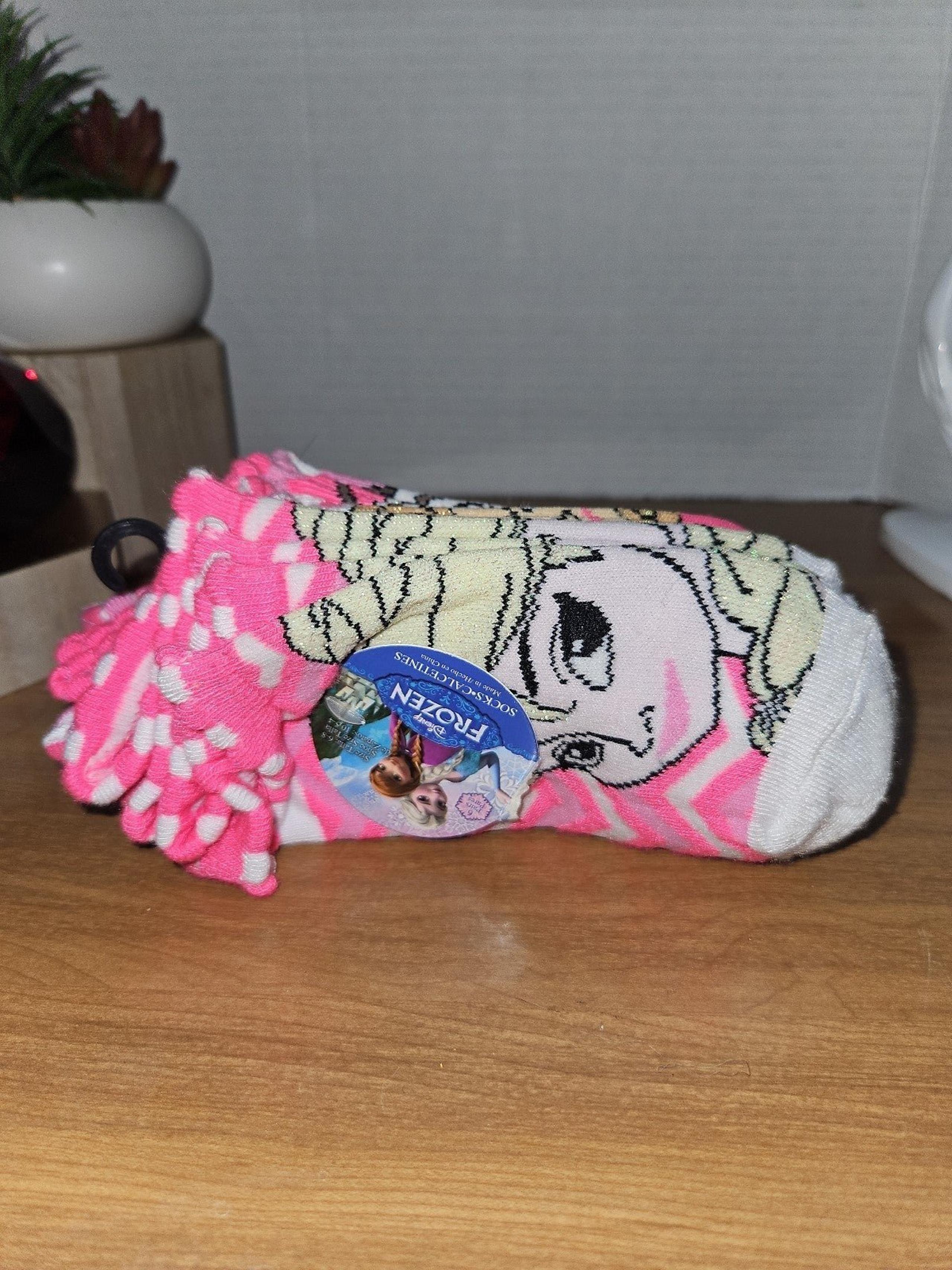 NWT Girls Frozen socks 6 pairs in pink