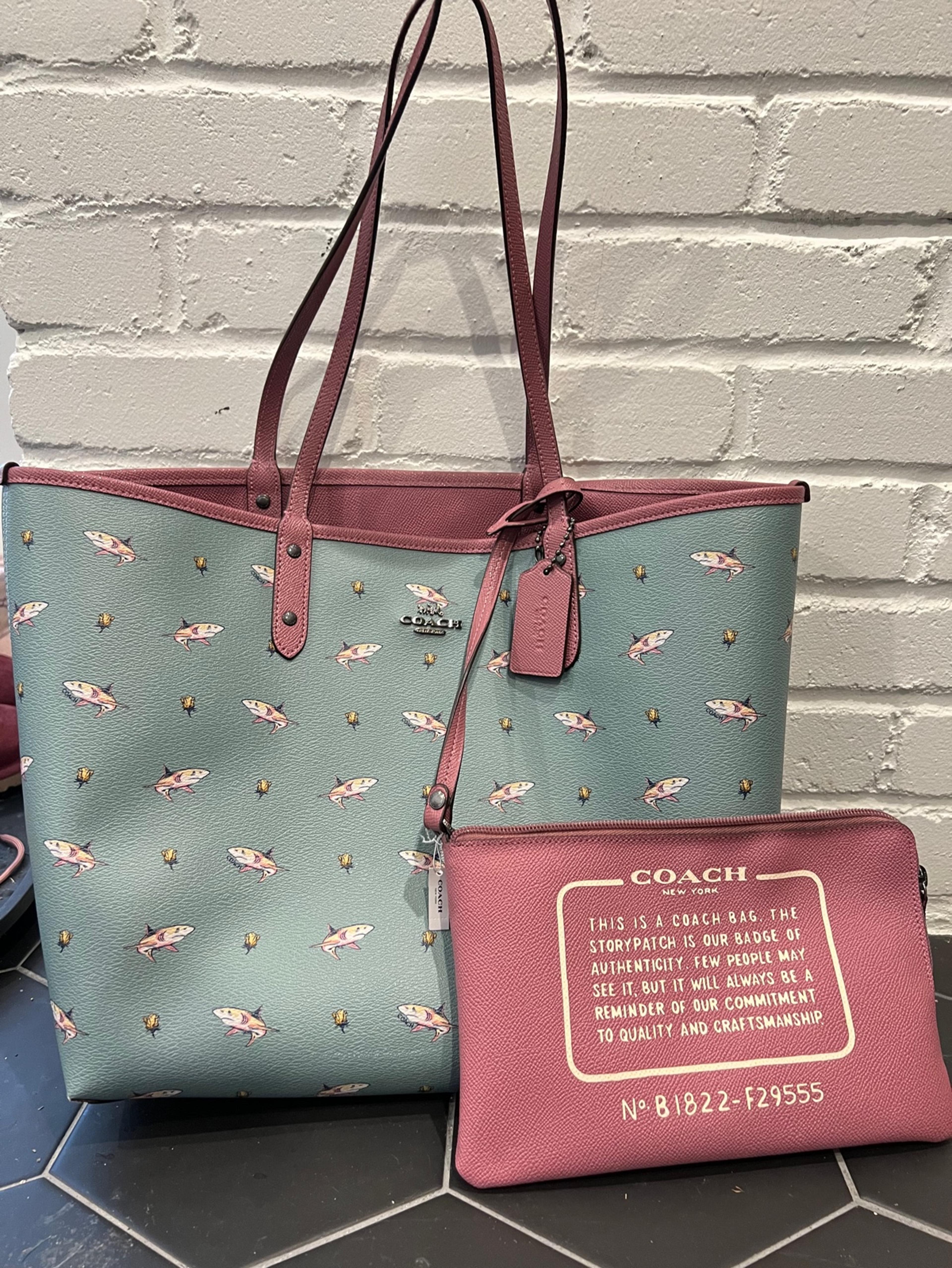 Coach bag with shark Clearance
