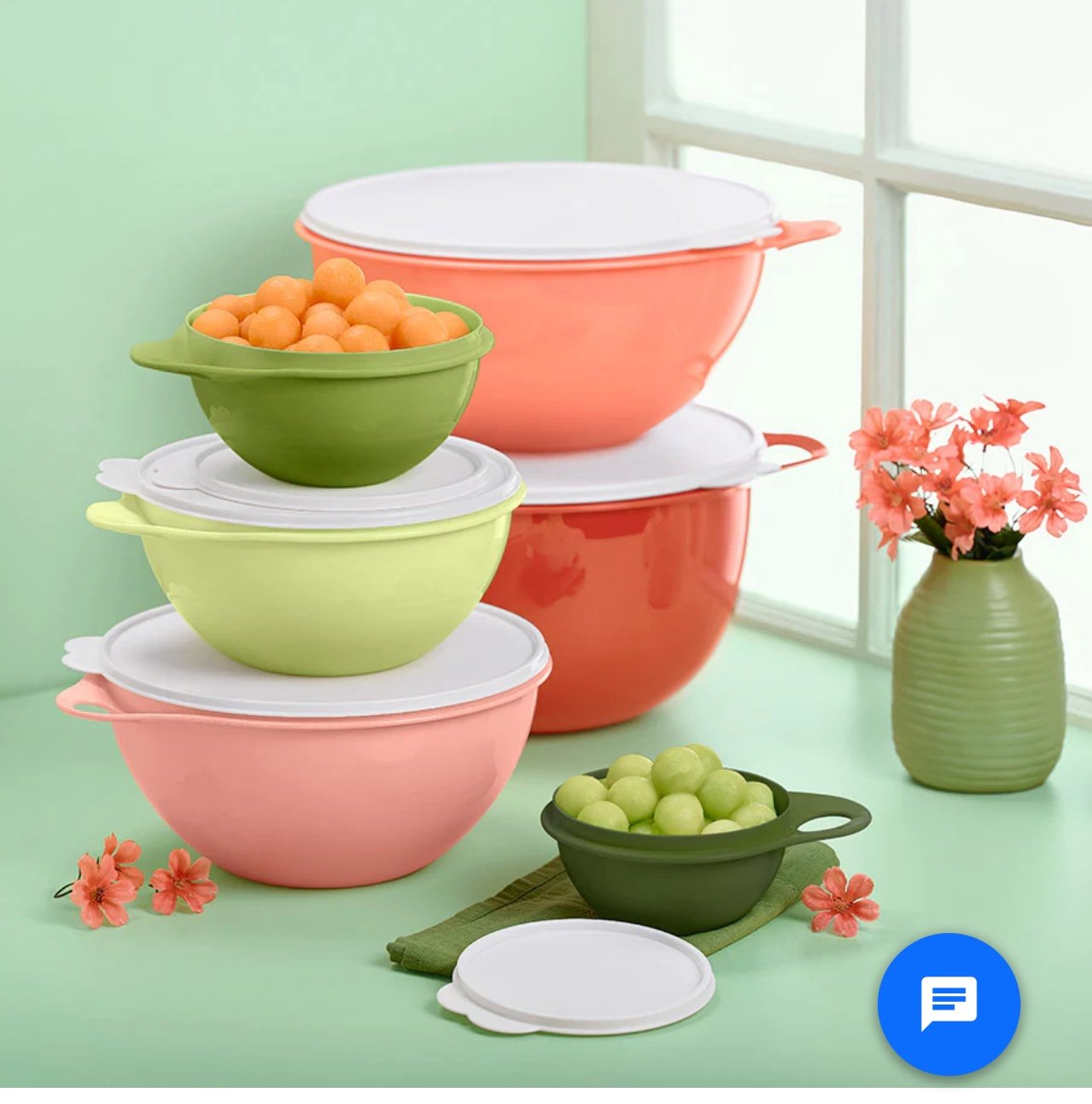 Tupperware Spring Thatsa 6 pc bowls