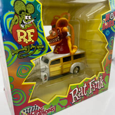 Rat Fink Mod Rods Diecast Car W/ Figure 1940 Ford Woody 1:24 Scale Ed Roth ERTL