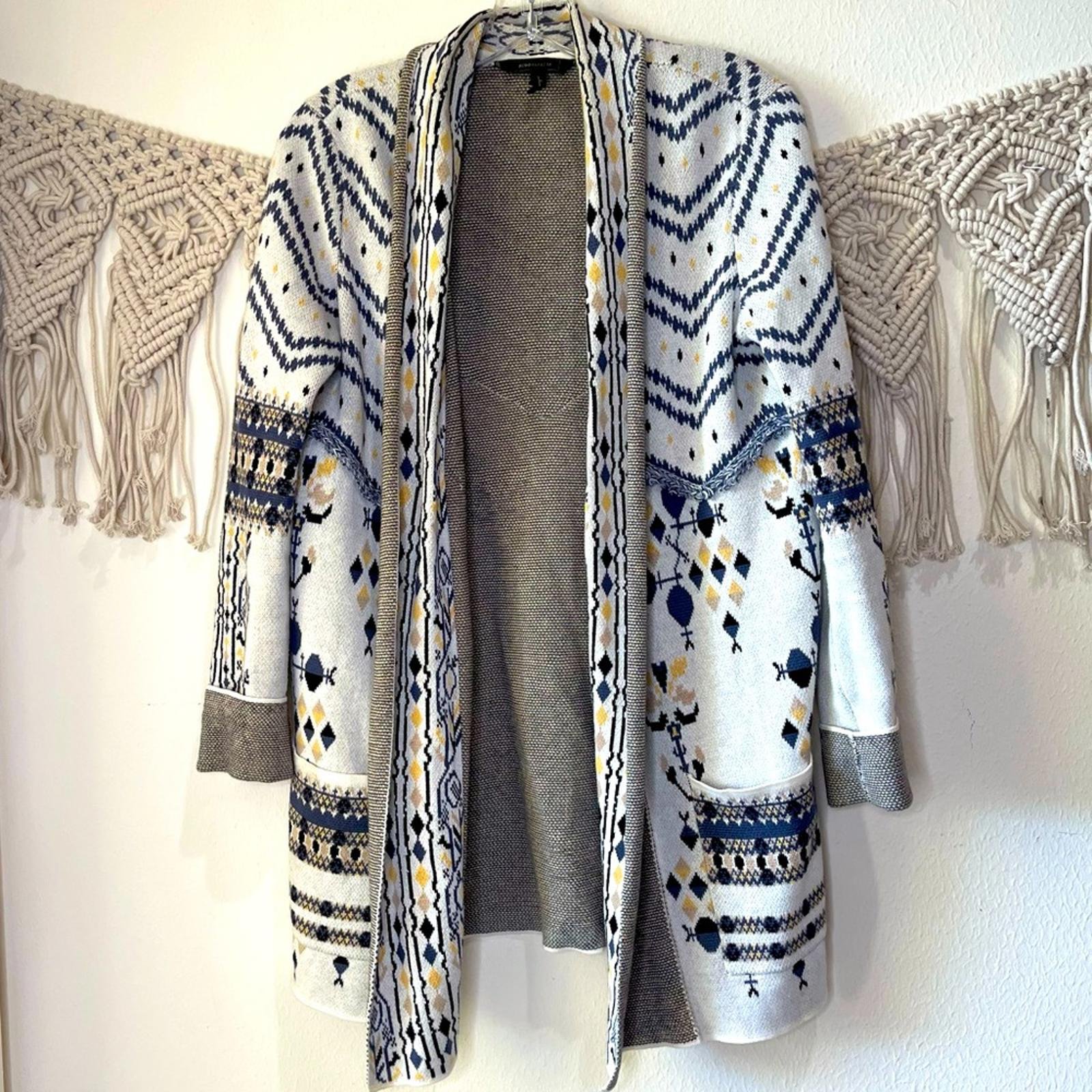 BCBG MaxAzria Amur Floral Anchor Jacqua Cardigan Size XS