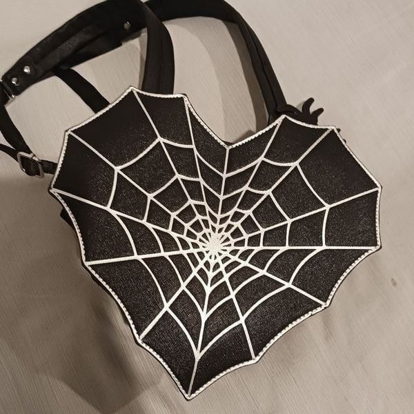 Spider Web Heart Backpack by Mad Engine