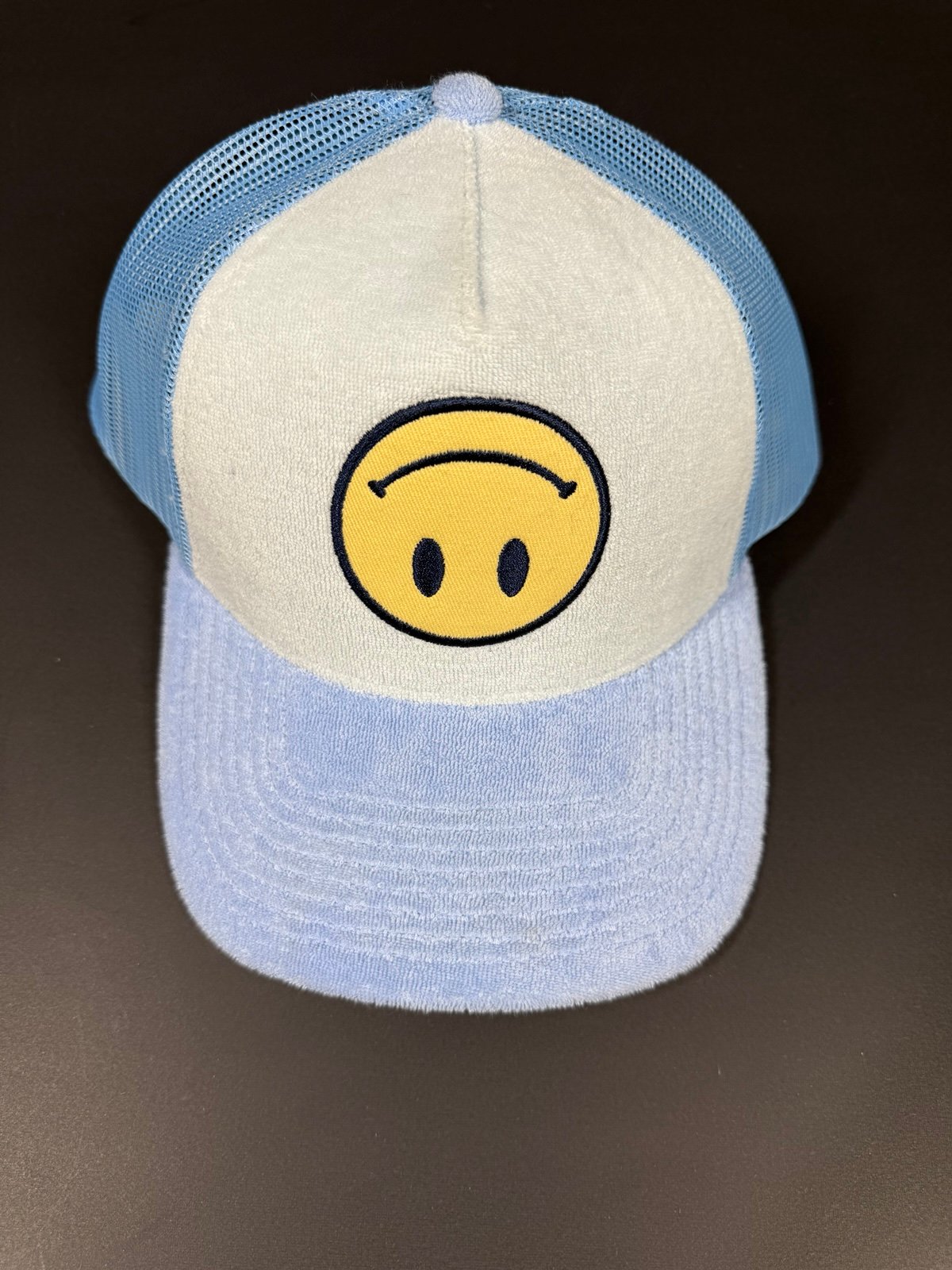 Ordinary clowns, Terry cloth trucker upside down smiley hat